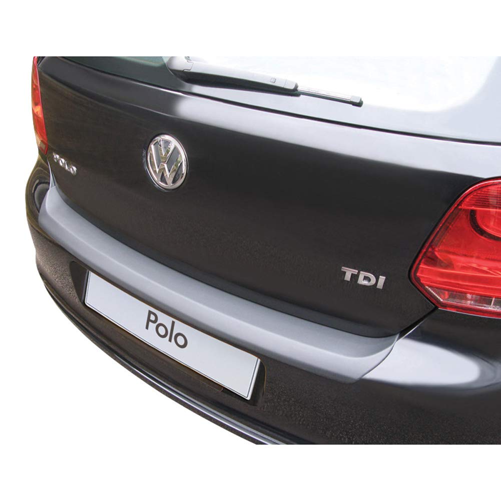ABS Heckstoßstangenschutz kompatibel mit Volkswagen Polo 6R 3/5 türer 2009-2014 Schwarz von RGM