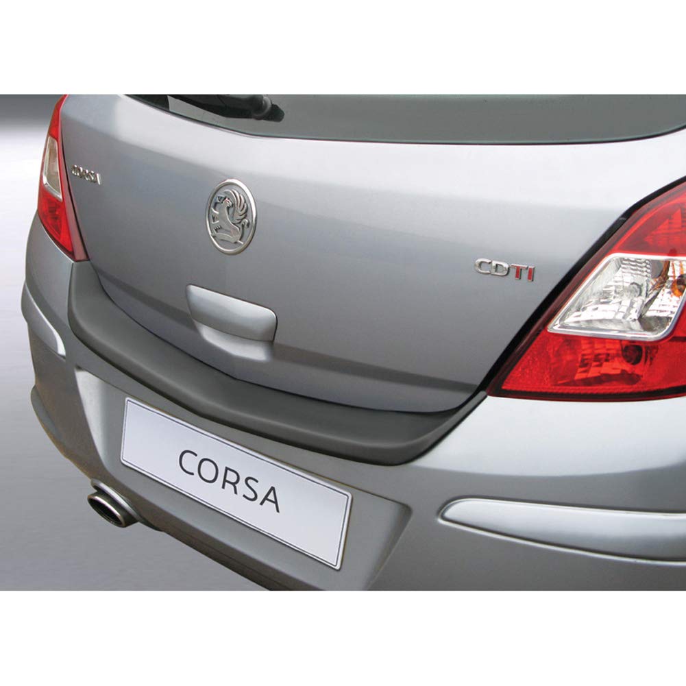 ABS Heckstoßstangenschutz kompatibel mit Opel Corsa D 5 türer 2006-2014 Schwarz von RGM