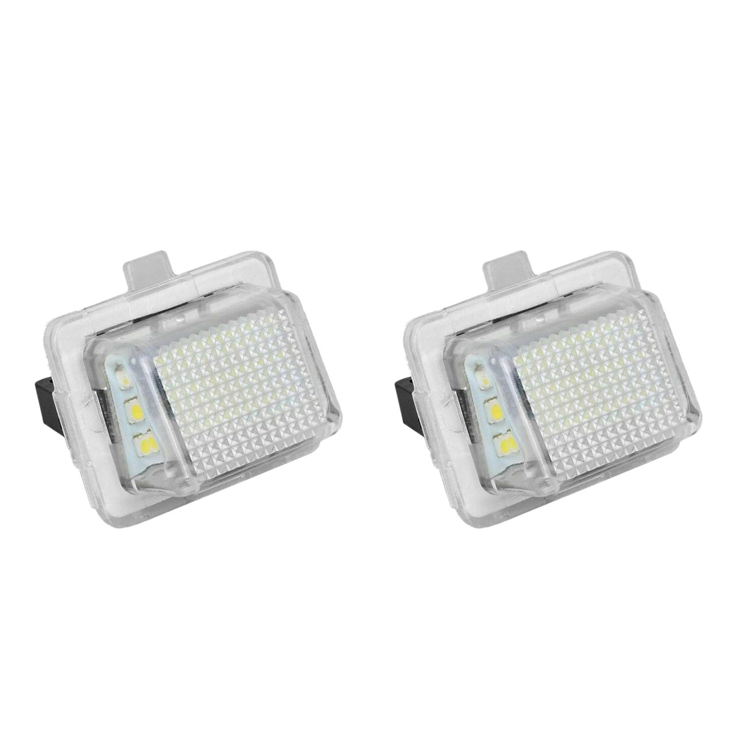 Graootoly Kennzeichenbeleuchtung für W204/W212/W216/W221/W207, 18 LEDs, Weiß, 2 Stück von Graootoly