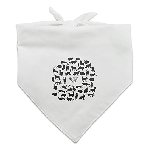 Graphics and More Because Cats Lustige Kitties Lounging, Hunde Bandana – Schwarz von Graphics and More