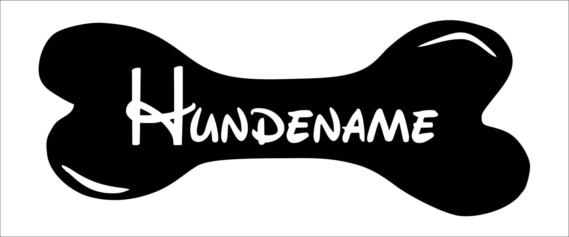 Gravola Hundeknochen, Dog Bone, Knochen mit Namen Aufkleber Sticker in 15X8cm Gravola Hundeknochen, Dog Bone, Knochen mit Namen Aufkleber Sticker in 15X8cm von Gravola
