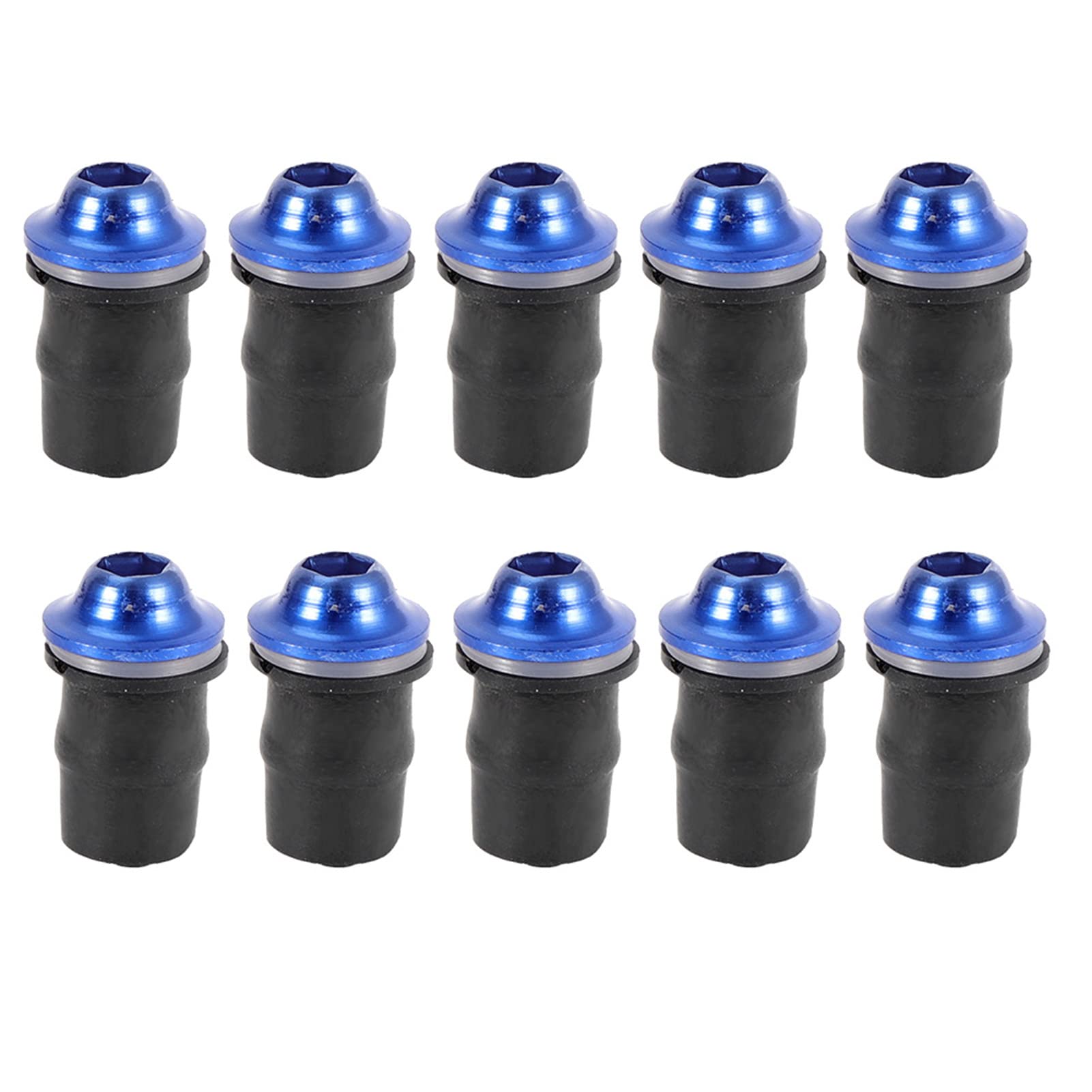 GRCFUMO 10PCS -Windschutzscheibenschrauben, universelle innere sechseckige Schraube, M5 -Windschutzscheibe für Fix -Motorradverkleidungen (Blau) von Grcfumo