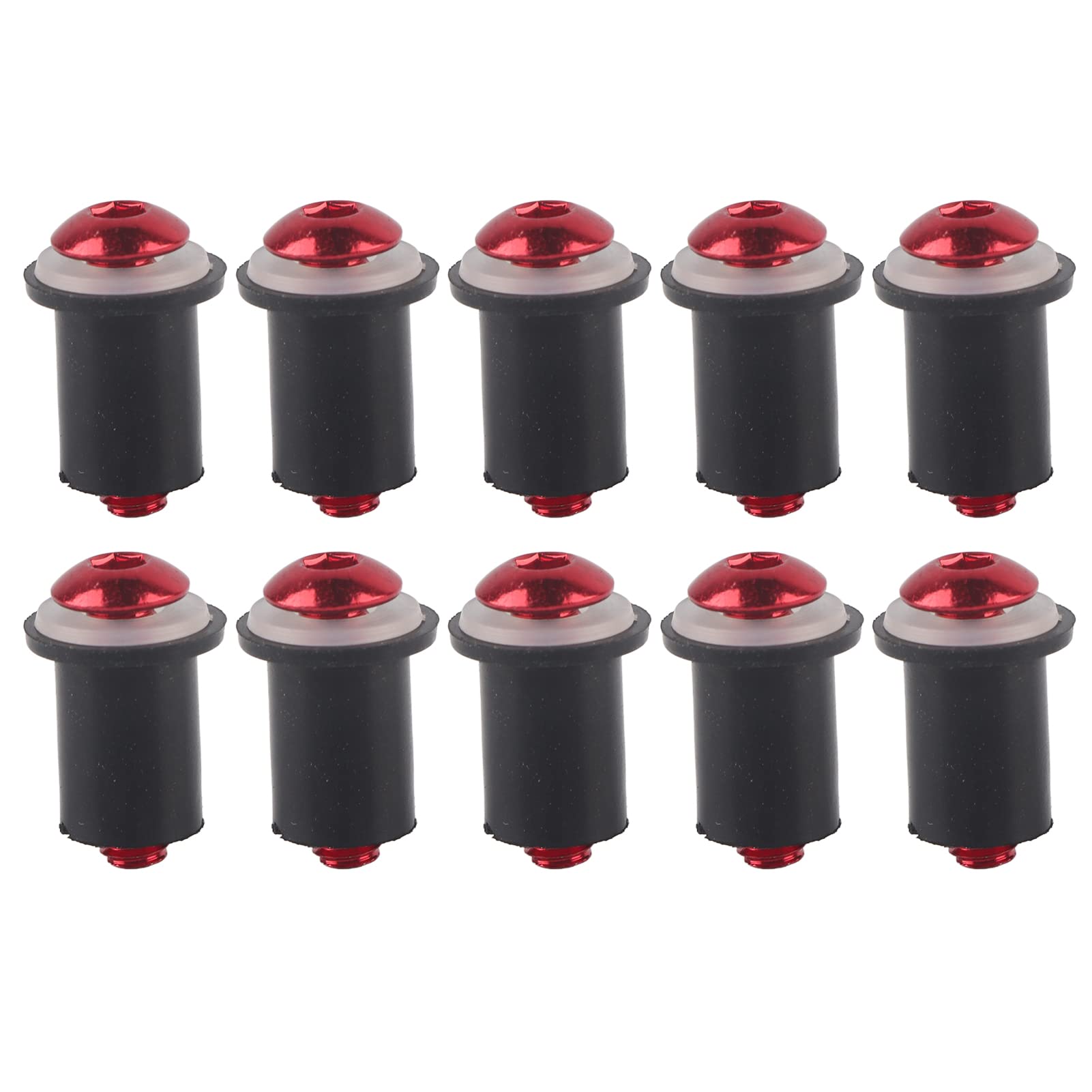 GRCFUMO 10PCS -Windschutzscheibenschrauben, universelle innere sechseckige Schraube, M5 -Windschutzscheibe für Fix -Motorradverkleidungen (Rot) von Grcfumo