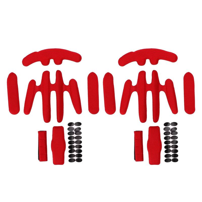 Grcfumo 2 -Sets Fahrradhelmfutter, Schwammhelme, klebrige Klebstoff -Helm -Polster -Kit, Helme Auskleidung Sponge Pad für Elektrofahrradfahrten (Eine Größe) von Grcfumo
