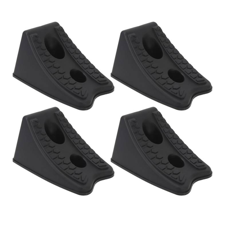 Grcfumo 4PCS -Radschock, Hochleistungsdreiecks -Reifen -Stopper -Block -Set, Anti -Slip -Radstopper für Auto, Wohnwagen, Wohnmobil, LKW und ATV von Grcfumo