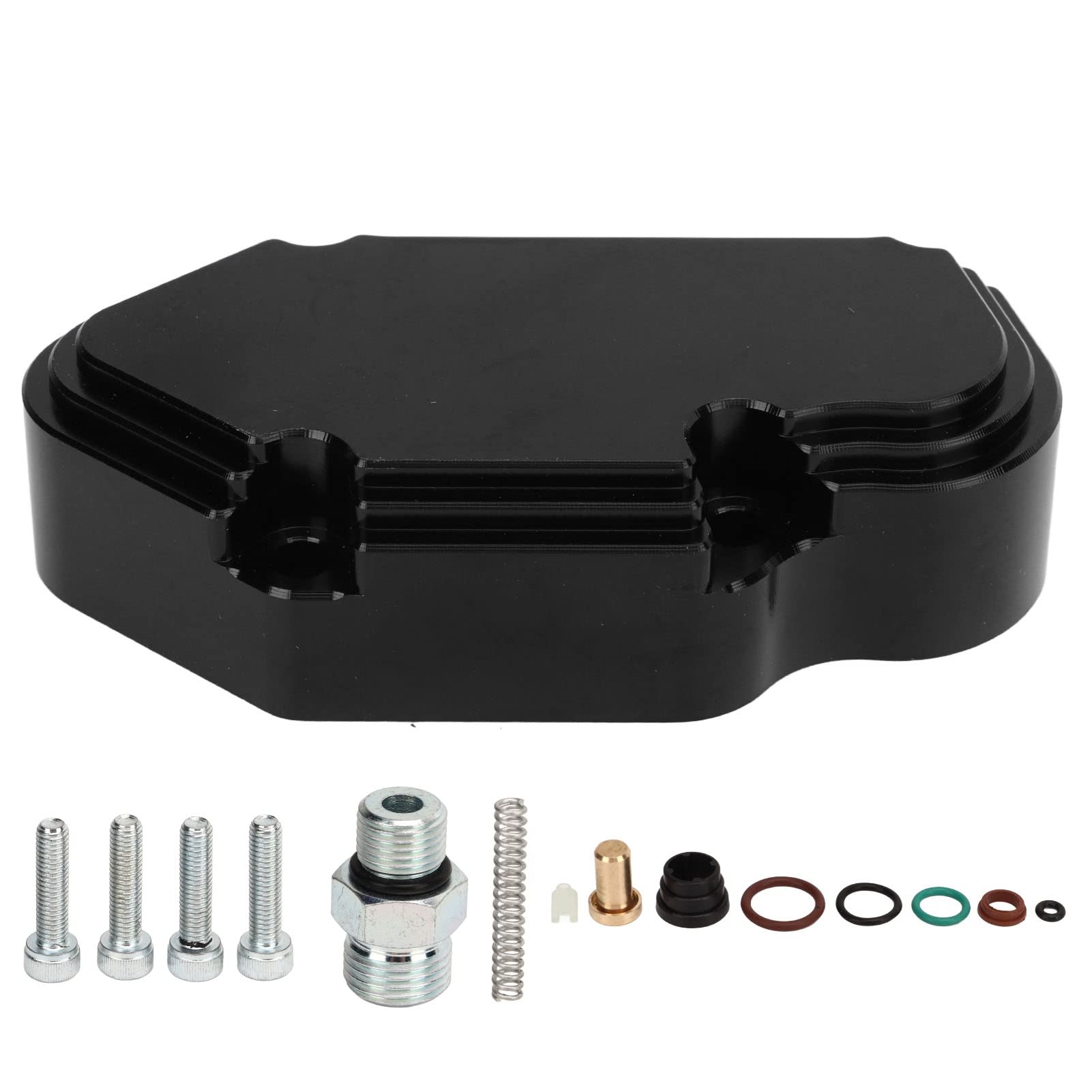 Grcfumo Fuel Pressure Spring Kit, Spring Housing Fuel Regulator, Metal Fuel Pressure Spring Kit with Billet Housing for 6.0L 2003 to 2007 Grcfumo Fuel Pressure Spring Kit, Spring Housing Fuel Regulator, Metal Fuel Pressure Spring Kit with Billet Housing for 6.0L 2003 to 2007 von Grcfumo