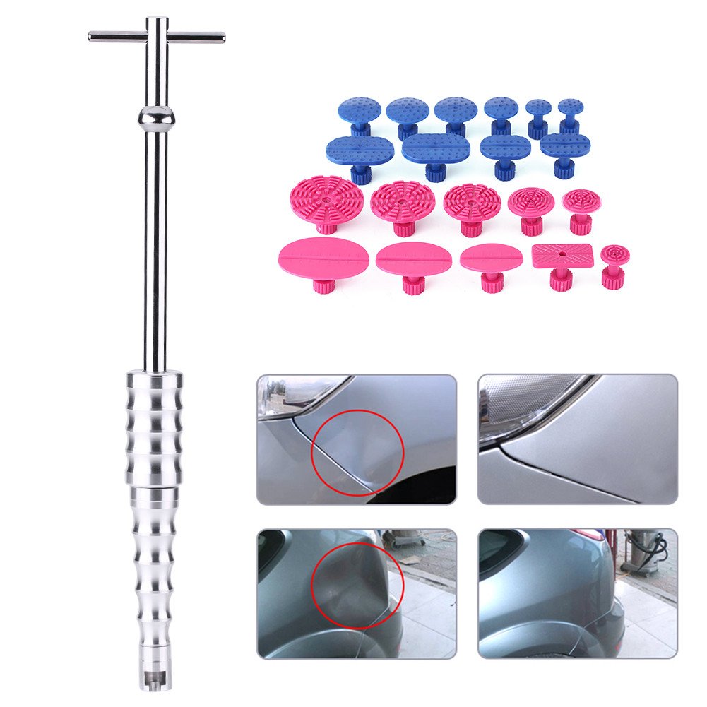 Grcfumo Lackloser Dent Reparaturwerkzeug, lackfreies Dent -Entfernungs -Kit, Aluminiumlegierung Hagel Schaden Reparaturwerkzeuge, Autokörper -Dent Reparaturen für Auto, Motorrad von Grcfumo