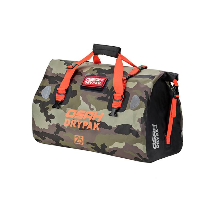 Greanthour Motorrad Trockentasche wasserdichte Motorrad Duffle Gepäck Hecktasche Satteltaschen mit Roll Top Verschluss Große Stauraum, für Motorrad Rücksitz (Dschungel, 25L) von Greanthour