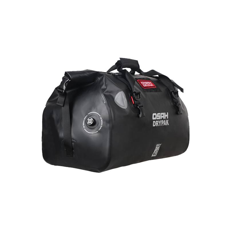 Greanthour Motorrad Trockentasche wasserdichte Motorrad Duffle Gepäck Hecktasche Satteltaschen mit Roll Top Verschluss Große Stauraum, für Motorrad Rücksitz (schwarz, 40L) von Greanthour