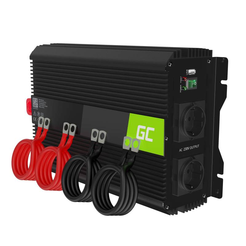 Green Cell PRO 2000W/4000W 12V auf 230V Volt kfz Spannungswandler Wechselrichter Power Solar Inverter DC AC Umwandler Stromwandler Fahrzeuge Wohnwagen Auto Modifizierte Sinus Sine Wave von Green Cell