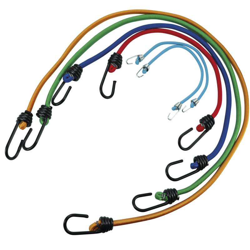 AURILIS Group - FLAURAUD 6PCS Bungee Assortment with PVC Hooks (1 Color/Length) von Green Valley