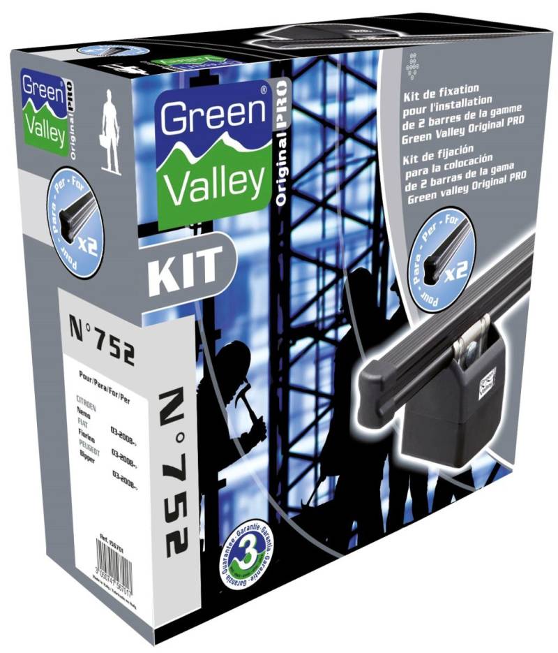 Green Valley Befestigungsset für Dachträger ORIGINAL Pro N705 – 3 Türer von Green Valley