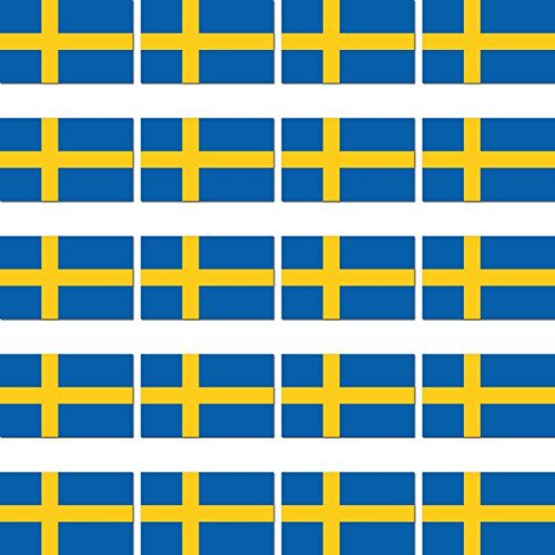 GreenIT 20 Stück 2cm Fahne Länder Flagge Schweden RC Modellbau Mini Aufkleber Sticker Modellbauaufkleber GreenIT 20 Stück 2cm Fahne Länder Flagge Schweden RC Modellbau Mini Aufkleber Sticker Modellbauaufkleber von GreenIT