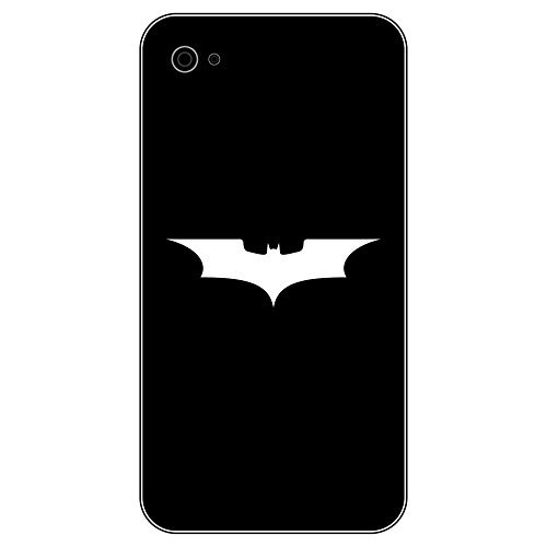 GreenIT 6 Stück 5cm Batman Fledermaus Handy Smartphone Auto Aufkleber Tattoo die Cut Decals Deko Folie (weiß) von GreenIT