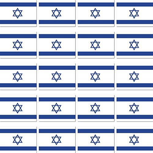 GreenIT 20 Stück 2cm Fahne Länder Flagge Israel RC Modellbau Mini Aufkleber Sticker Modellbauaufkleber von GreenIT