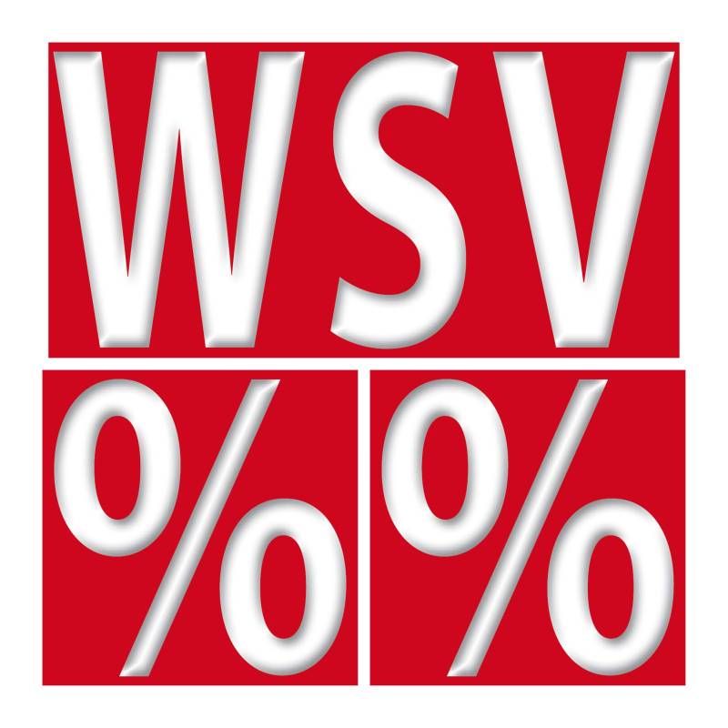 GreenIT Aufkleber Sale WSV SSV 20cm und Prozent Zeichen 10cm Sticker Rabatt Hinweis Winter Sommer (Set WSV + 2X Prozentzeichen) von GreenIT
