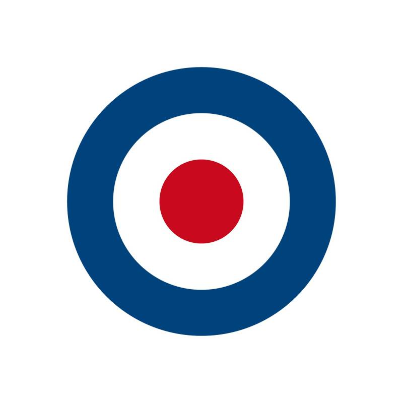 GreenIT Aufkleber Sticker 4cm Target Mod UK GB England Roller Vespa Symbol Zeichen Auto Motorrad (1) von GreenIT
