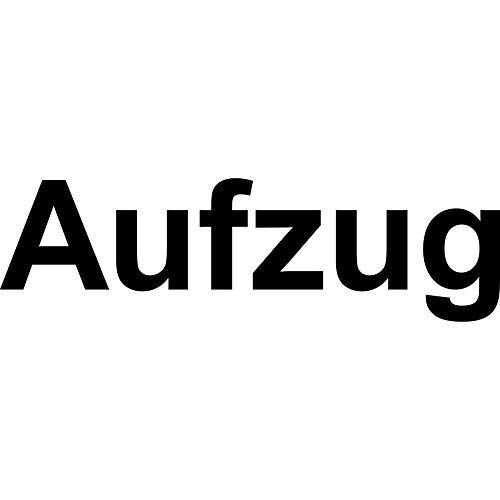 GreenIT Aufzug Lift Fahrstuhl Lastenaufzug Beschriftung Tür Schriftzug Aufkleber die Cut Tattoo Deko Folie (Aufzug 21cm schwarz) von GreenIT