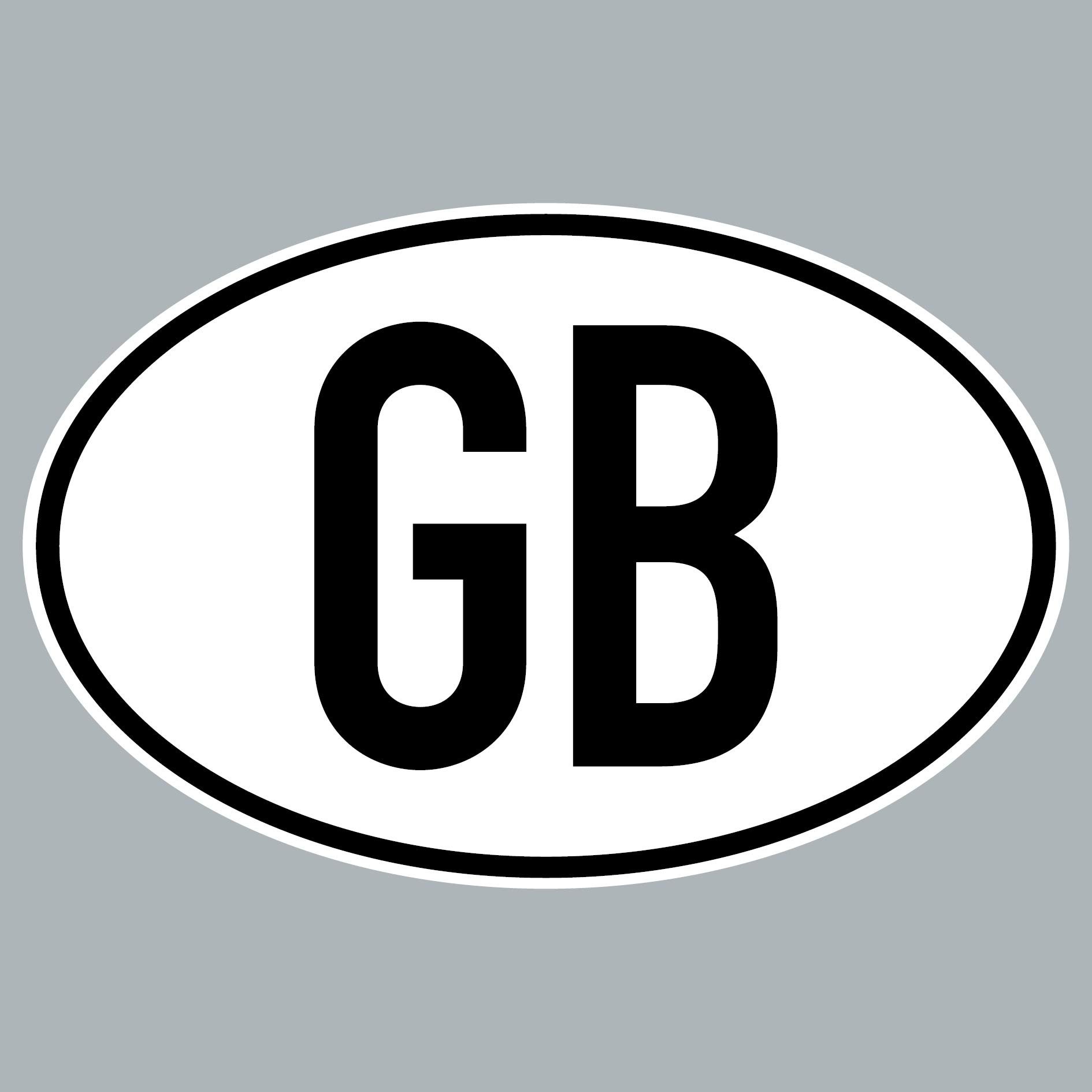 GreenIT GB Aufkleber Auto Sticker UK Grossbritannien Länderkennzeichen Zeichen Symbol 4061963019740 von GreenIT