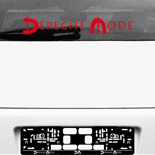 GreenIT Schriftzug Spirit Aufkleber Tattoo die Cut car Decal Auto Heck Deko Folie Autofolie Autoaufkleber Depeche Mode (rot invers) von GreenIT