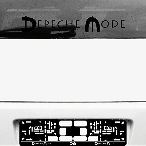 GreenIT Schriftzug Spirit Aufkleber Tattoo die Cut car Decal Auto Heck Deko Folie Autofolie Autoaufkleber Depeche Mode (schwarz invers) von GreenIT