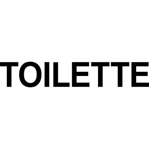 GreenIT Toilette WC Bad Tür Beschriftung Schriftzug Aufkleber die Cut Tattoo Deko Folie (Toilette 35cm schwarz) von GreenIT