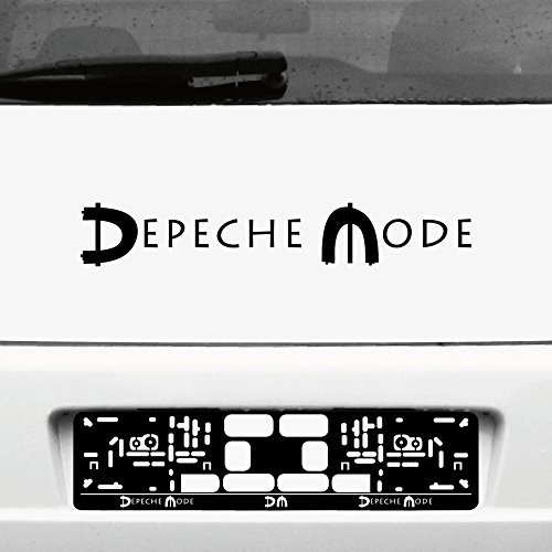 GreenIT Schriftzug Spirit Aufkleber Tattoo die Cut car Decal Auto Heck Deko Folie Autofolie Autoaufkleber Depeche Mode (schwarz) von GreenIT