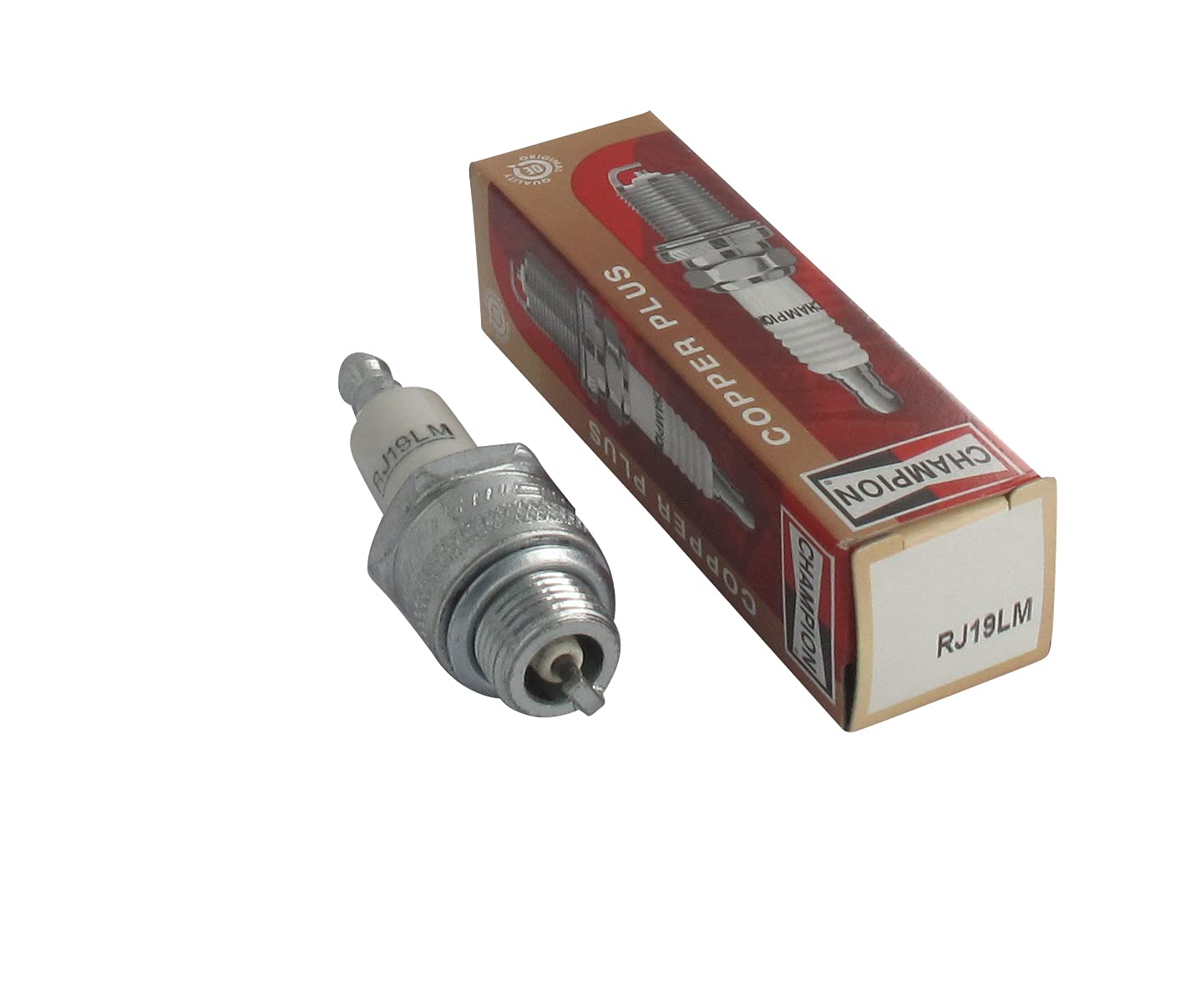CHAMPION Zündkerze RJ19LM - Langlebig & Zuverlässig - Premium-Qualität - Ersetzt QJ19LM, NGK BR2LM, NGBR2LM, TASHIMA 2209851 von Greenstar