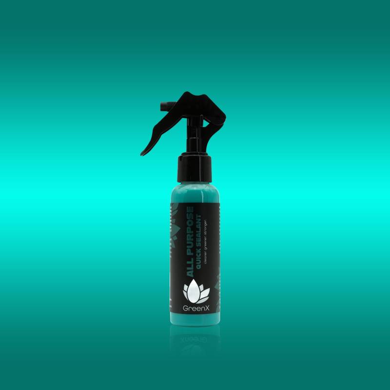 GreenX All Purpose Quick Sealant 100ml Versiegelung für Lack, Felgen und Glas extrem einfach anzuwenden und auf Basis nachwachsender Rohstoffe von GreenX