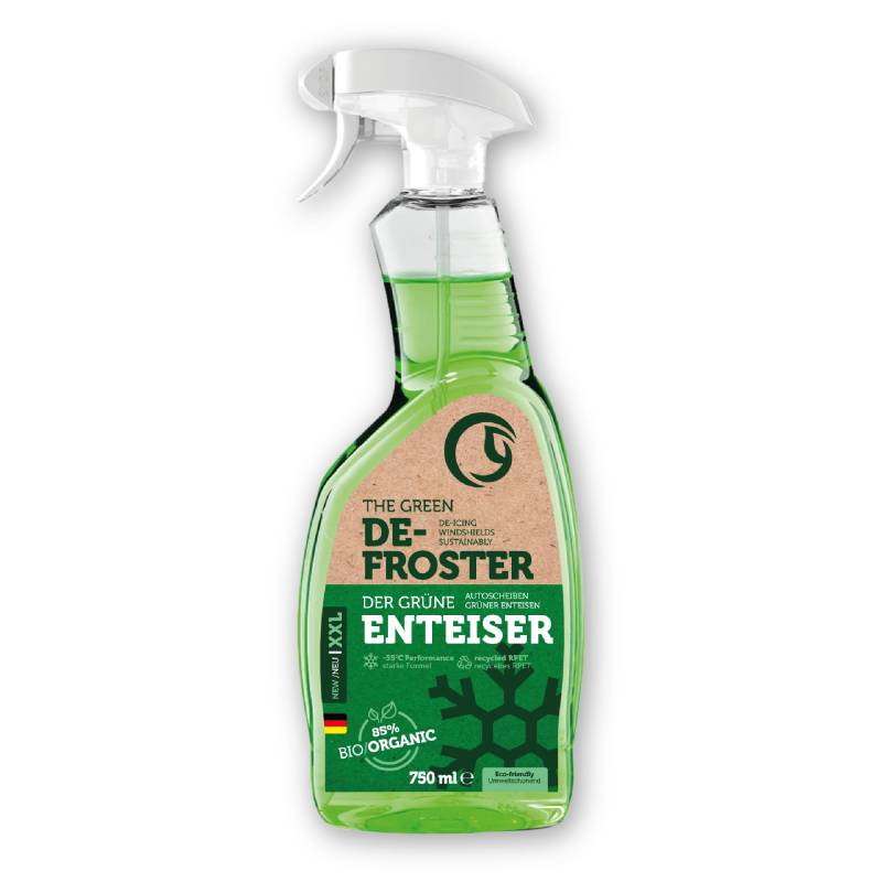 Greener Future® Enteiserspray Auto Scheibe | NEU | Bio Scheibenenteiser Spray 750ml | Effektiv wie konventionelle Scheiben Enteiserprays | Der Grüne Enteiser | Scheiben-Entfroster nachhaltig (1er) von Greener Future