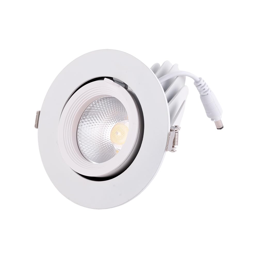 LED-Downlight-Strahler 20W 3000Lm 4000ºK Rund verstellbar 40.000H [HO-COB-C-OR-20W-W] | Greenice von Greenice