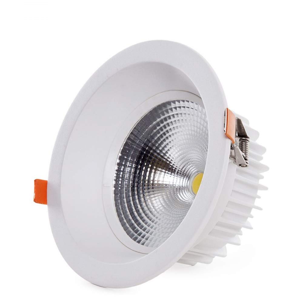 LED-Rundstrahler, 15 W, 1404 lm, 2700ºK, blendfrei, UGR19, 40.000 Std. [HO-DL-AD-COB-15W-WW] | Greenice von Greenice