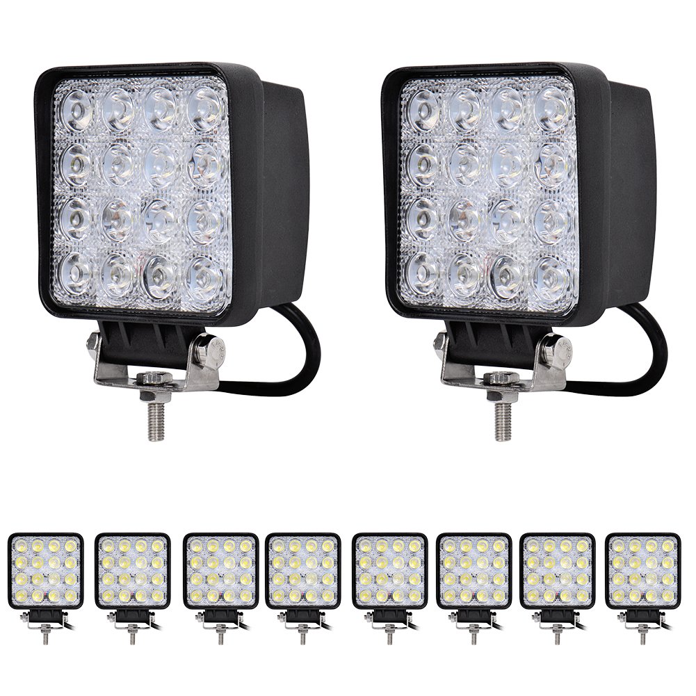 10stück 48W LED Lampe Rechteck Arbeitsbeleuchtung Scheinwerfer Spot Arbeitsscheinwerfer Zusatzscheinwerfer Nebelscheinwerfer Offroad Arbeitslicht IP67 Wasserdicht 10stück 48W LED Lampe Rechteck Arbeitsbeleuchtung Scheinwerfer Spot Arbeitsscheinwerfer Zusatzscheinwerfer Nebelscheinwerfer Offroad Arbeitslicht IP67 Wasserdicht von Greenmigo