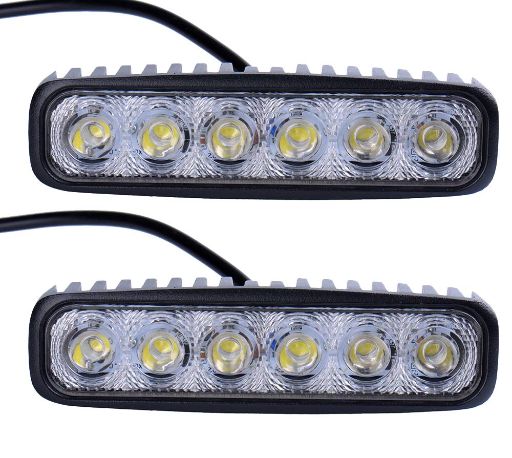 2 Stück 18W LED Lampe Scheinwerfer kaltweiß Rücklicht für KFZ Arbeitsscheinwerfer wasserfest IP67 2 Stück 18W LED Lampe Scheinwerfer kaltweiß Rücklicht für KFZ Arbeitsscheinwerfer wasserfest IP67 von Greenmigo