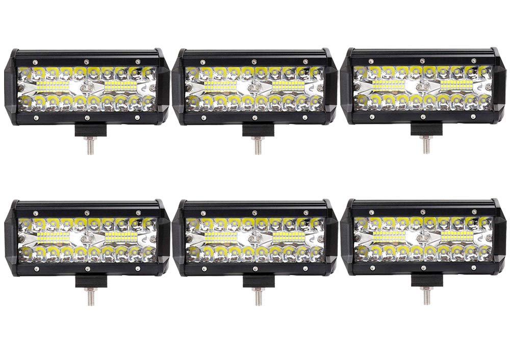 6X 120W LED Arbeitsscheinwerfer Off-Road Scheinwerfer Bar Fernlicht 12V-24V Reflektor Lampen IP67 Wasserdicht Zusatzscheinwerfer Flutlicht für Auto Jeep Traktor SUV 6X 120W LED Arbeitsscheinwerfer Off-Road Scheinwerfer Bar Fernlicht 12V-24V Reflektor Lampen IP67 Wasserdicht Zusatzscheinwerfer Flutlicht für Auto Jeep Traktor SUV von Greenmigo
