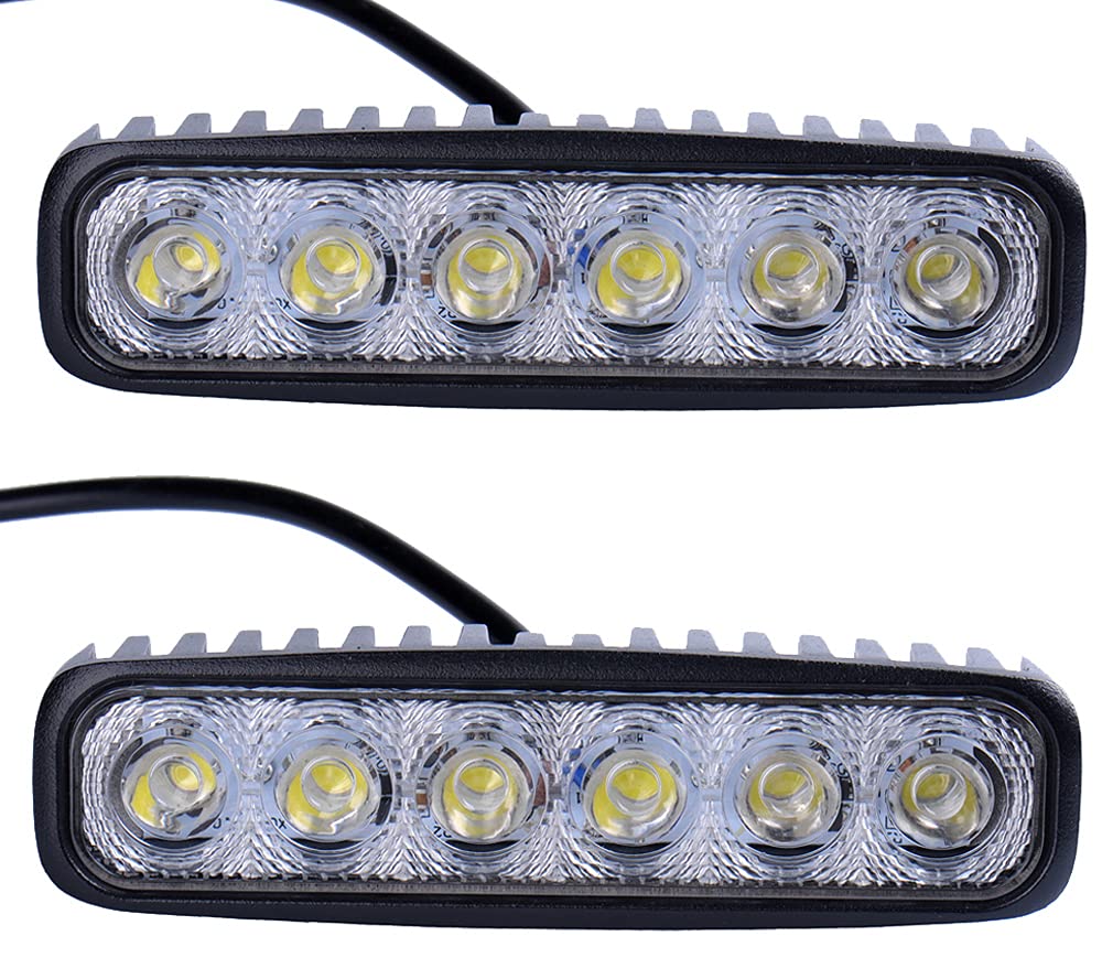Greenmigo 2pcs 18W LED Arbeitsscheinwerfer weiß 12V 24V Reflektor Work Light Bar Scheinwerfer Arbeitslicht Offroad Arbeitslampe Greenmigo 2pcs 18W LED Arbeitsscheinwerfer weiß 12V 24V Reflektor Work Light Bar Scheinwerfer Arbeitslicht Offroad Arbeitslampe von Greenmigo