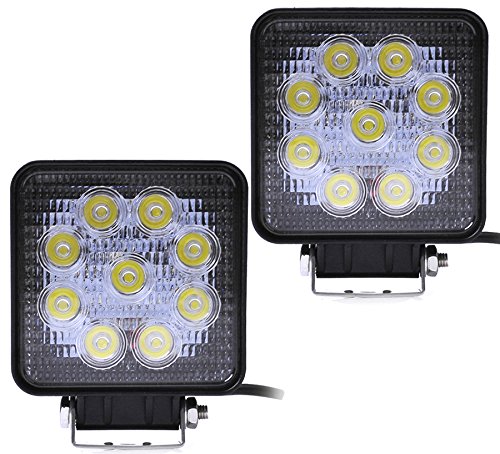 2X 27W 9 LED 12V 10-30V Arbeitsscheinwerfer Offroad Werkstattlampe Scheinwerfer von Greenmigo