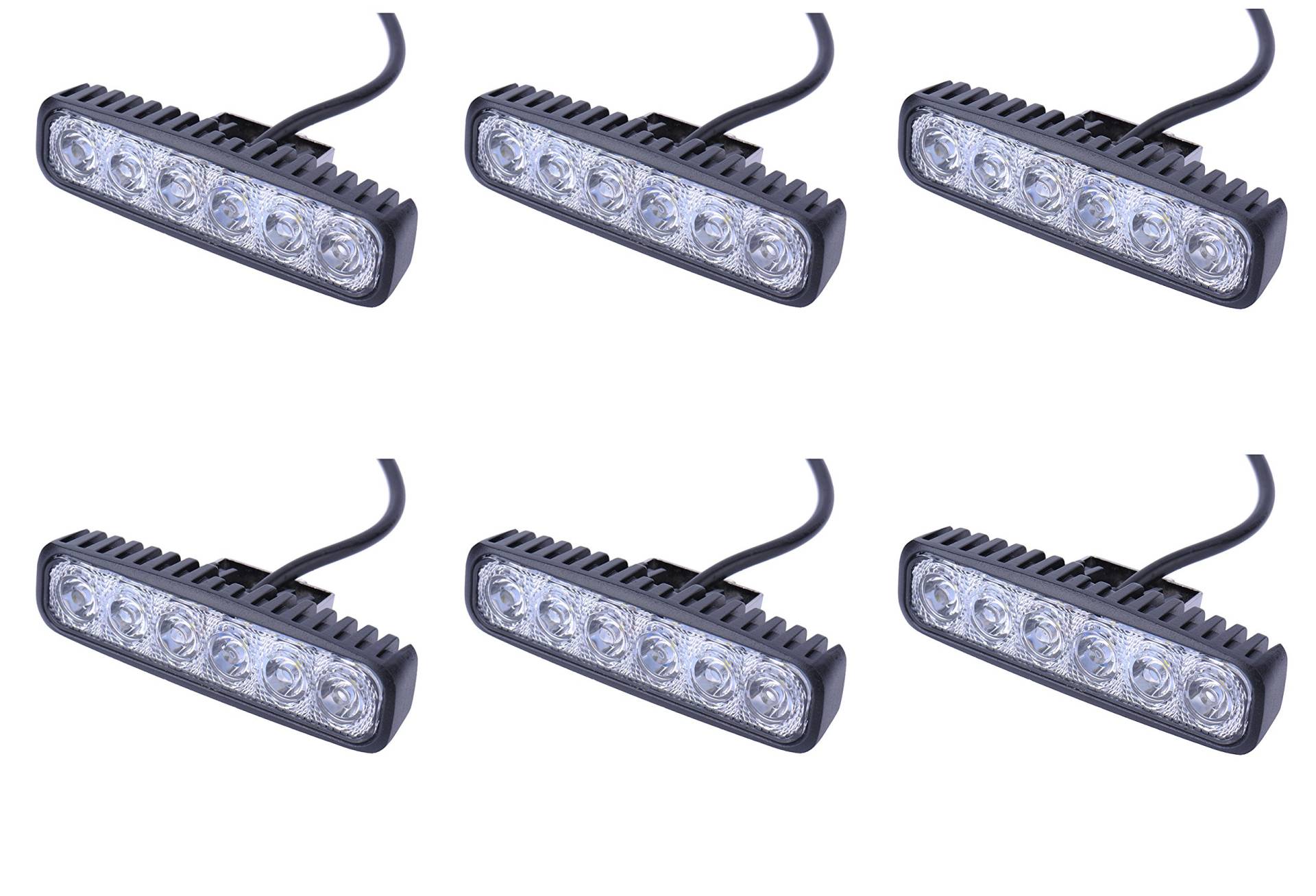 Greenmigo 6X 18W Led Scheinwerfer Offroad Lampe Flood Arbeitsscheinwerfer LED Arbeitslicht 12V 24V Zusatzscheinwerfer Rückfahrscheinwerfer für Traktor Bagger SUV Wasserdicht IP67 Greenmigo 6X 18W Led Scheinwerfer Offroad Lampe Flood Arbeitsscheinwerfer LED Arbeitslicht 12V 24V Zusatzscheinwerfer Rückfahrscheinwerfer für Traktor Bagger SUV Wasserdicht IP67 von Greenmigo