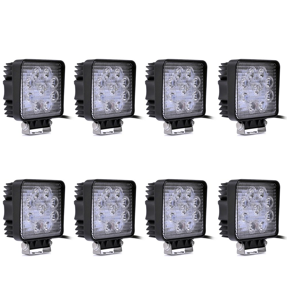 Greenmigo 8x 27W Eckig Led Scheinwerfer Offroad Lampe Flood Arbeitsscheinwerfer LED Arbeitslicht 12V 24V Zusatzscheinwerfer Rückfahrscheinwerfer für Traktor Bagger SUV - 60 Grad Wasserdicht IP67 2250LM Greenmigo 8x 27W Eckig Led Scheinwerfer Offroad Lampe Flood Arbeitsscheinwerfer LED Arbeitslicht 12V 24V Zusatzscheinwerfer Rückfahrscheinwerfer für Traktor Bagger SUV - 60 Grad Wasserdicht IP67 2250LM von Greenmigo