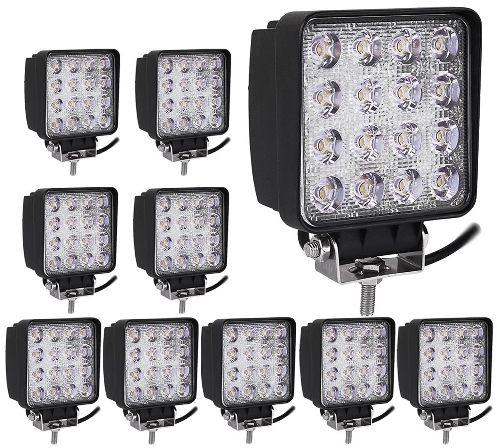 ALPHA DIMA 10X 48W LED Scheinwerfer Flutlicht Rückfahrscheinwerfer IP67 Wasserdicht Arbeitsscheinwerfer 12V 24V ALPHA DIMA 10X 48W LED Scheinwerfer Flutlicht Rückfahrscheinwerfer IP67 Wasserdicht Arbeitsscheinwerfer 12V 24V von Greenmigo