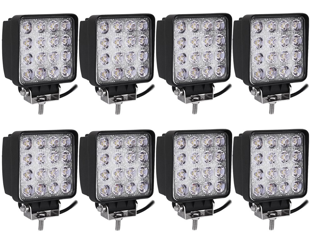 SLPRO® 8x 48W LED Offroad Zusatzscheinwerfer Scheinwerfer Arbeitsscheinwerfer IP67 von Greenmigo
