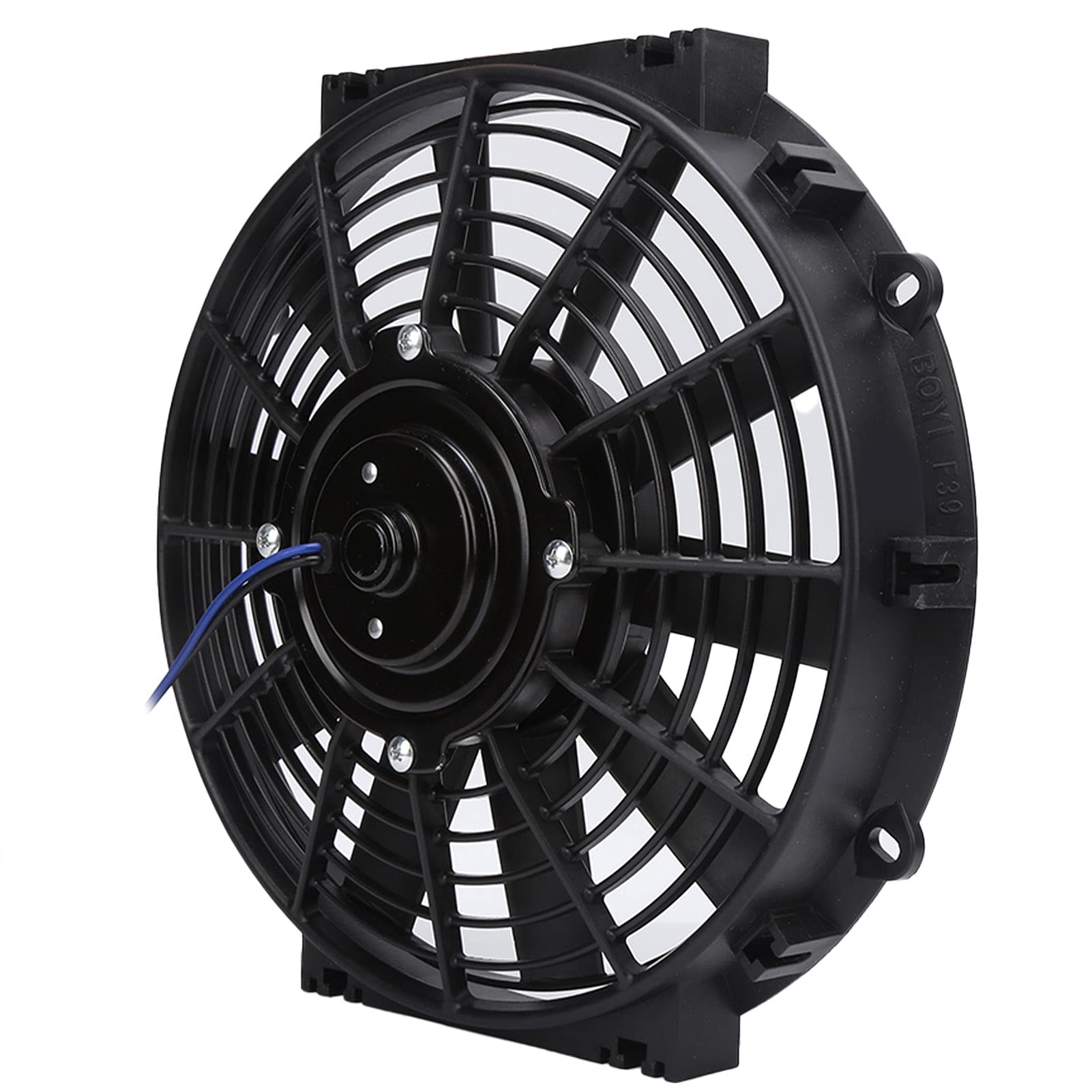 10 Zoll Slim Fan Push Pull Elektrischer Kühlerlüfter Thermo 24V 80W 2100RPM mit Montagesatz Universal Schwarz 10 Zoll Slim Fan Push Pull Elektrischer Kühlerlüfter Thermo 24V 80W 2100RPM mit Montagesatz Universal Schwarz von Greensen