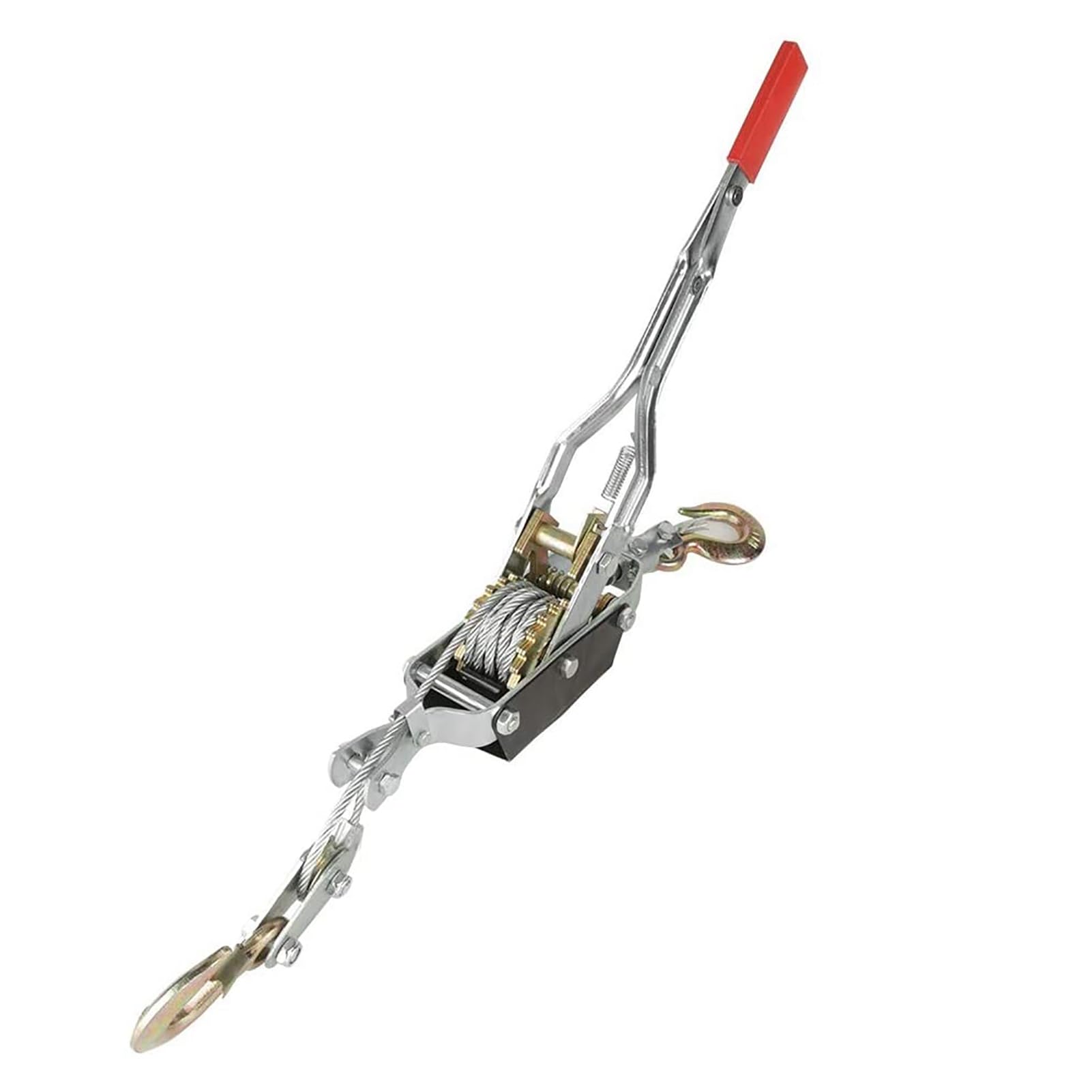 2T, 4T Kommen Entlang des Winch -Abziehers, Dem Kabel -Ratschen Power Puller Werkzeug mit 2 Haken, Hochleistungsstahl, Leistungsfähigem Pull System, Vielseitiger Gebrauch, Bequemer Griff, Große (4T) von Greensen