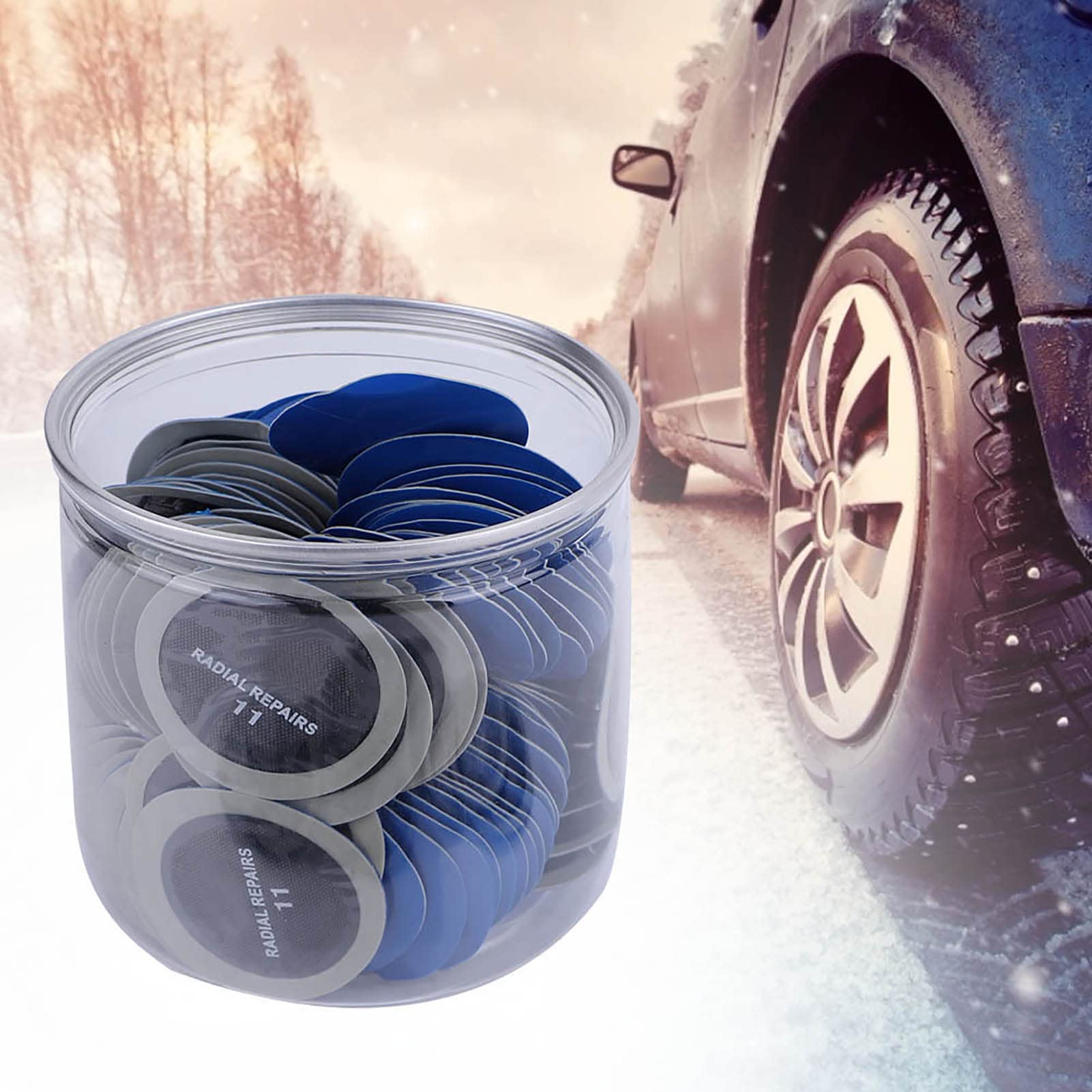 Greensen 120pcs 43 Mm Auto Runde Naturkautschuk -Reifenreparaturfleck, Punktierte Kalte Schlauchlose Patches, Wirtschaftliches und Praktisches Lichtgewicht mit Professioneller Operation Empfohlen Greensen 120pcs 43 Mm Auto Runde Naturkautschuk -Reifenreparaturfleck, Punktierte Kalte Schlauchlose Patches, Wirtschaftliches und Praktisches Lichtgewicht mit Professioneller Operation Empfohlen von Greensen