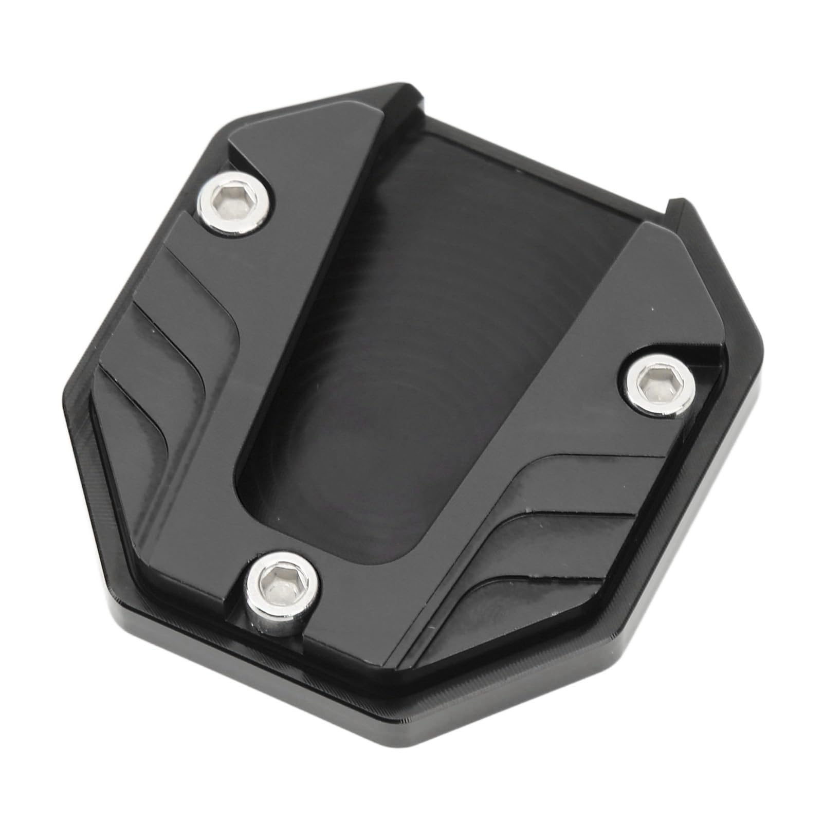 Motorrad -Kickstand -Pad Parkunterstützung, Aluminiumlegierung, Stilvolle Dekoration Motorrad Seitenteller Plattenpolster Zur Verhinderung von Verschleißmarkierungen mit Hoher Mode auf Weichen (BLACK) Motorrad -Kickstand -Pad Parkunterstützung, Aluminiumlegierung, Stilvolle Dekoration Motorrad Seitenteller Plattenpolster Zur Verhinderung von Verschleißmarkierungen mit Hoher Mode auf Weichen (BLACK) von Greensen