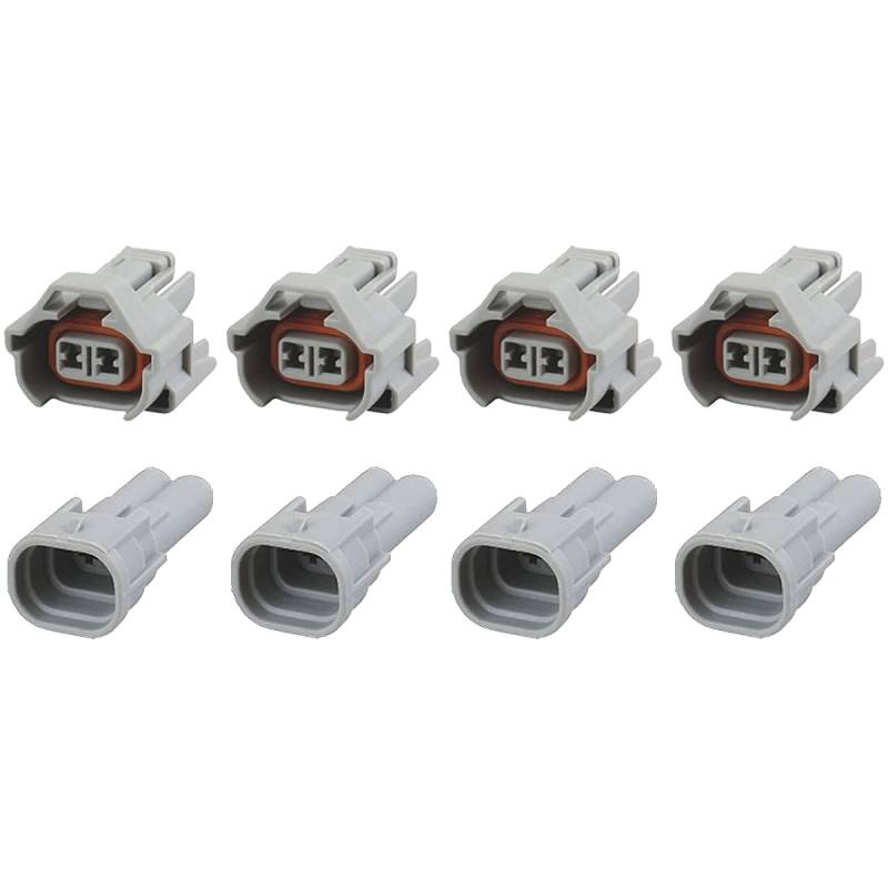 KFZ Ersatz Stecker – Einspritzdüse Benziner – NIP-DEN (4 x Set) 90980-11153, 0280 157 012, 0280157012, 6189-0060, 06A973722 von Greenspirits