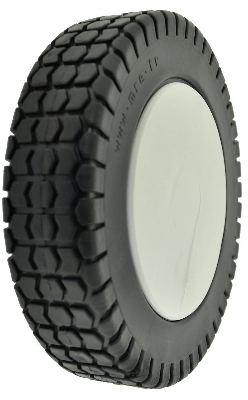 GREENSTAR - Komplettrad + Radkappe passend für HONDA Rasenmäher - Kunststoffrad mit Kugellager - Außen-Ø 180 mm/Achs-Ø 12,75 mm, white von Greenstar