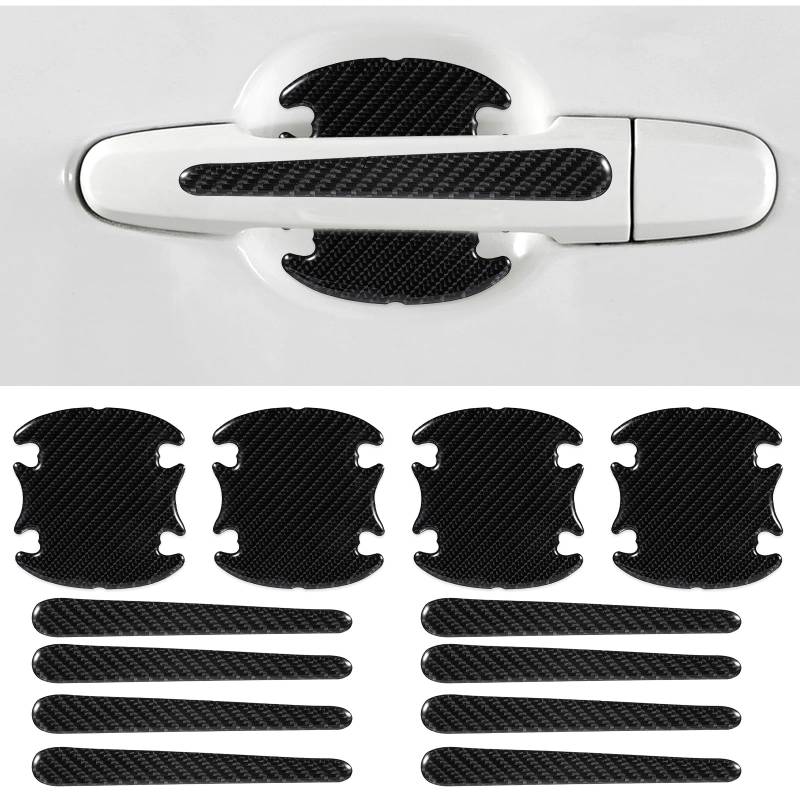 Auto Türgriff Schutzfolie 12 Stück Autotür Griffe Aufkleber Anti Scratch Griffschale Schutzfolie Universelle Lackschutzfolie Türgriff Schutz Transparente Türgriff Aufkleber für Auto Türmulden von Grevosea