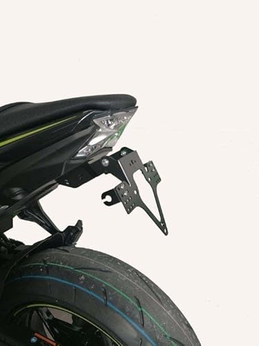 Kennzeichenhalter GroFaTec EVO für Kawasaki z650 Ninja 650 Bj 2017-2022 Kennzeichenträger Nummerschild Träger Halter kurzes Heck Heckumbau Prota Targa Z650 kawa von GroFaTec