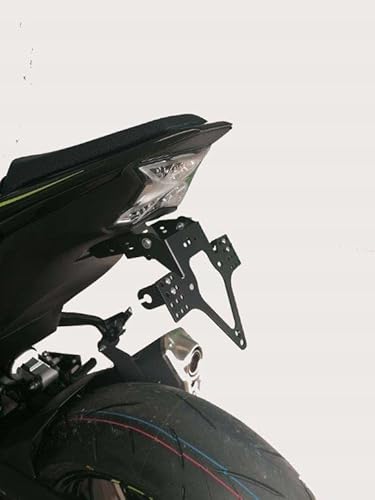 Kennzeichenhalter GroFaTec EVO für Kawasaki z900 2017-2022 Kennzeichenträger Nummernschild Träger Halter kurzes Heck Heckumbau Porta Targa z 900 kawa von GroFaTec